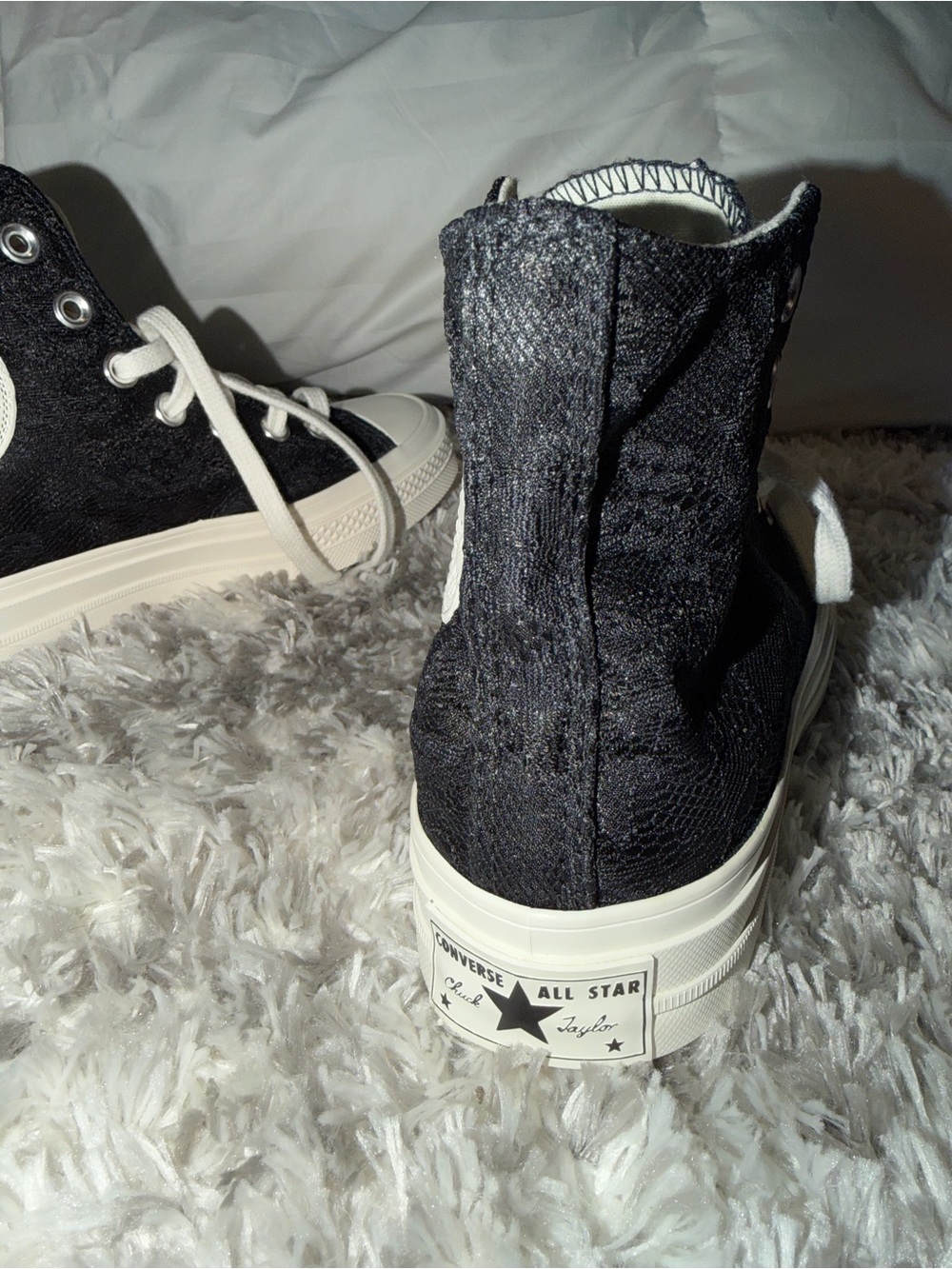 Converse Black High Top All Star Sneakers - Picture 8 of 9